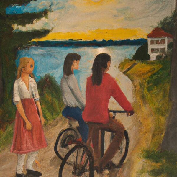 mit netten Menschen den Tag verbringen, in der Natur, wandern oder Radfahren, im See schwimmen und abends gutes Essen und gute Gespräche