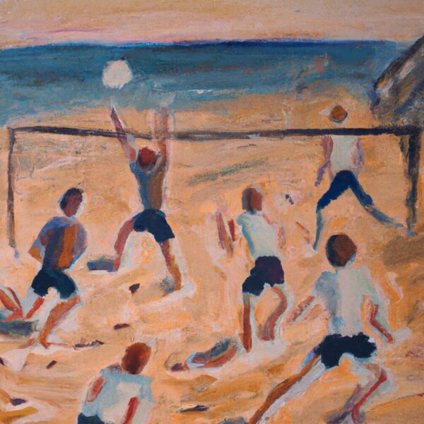 Angeln gehen mit den Kindern, Basketball auf dem Freiplatz spielen, Beach Volleyball mit Freunden spielen.