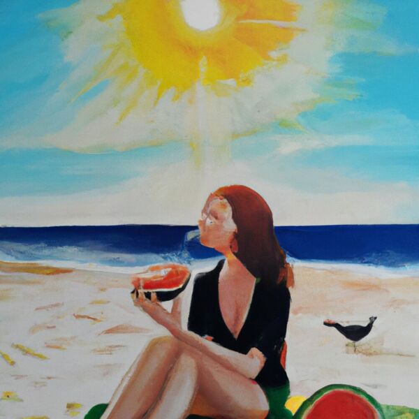 In der Natur, am Strand, gutes Essen, Sonne