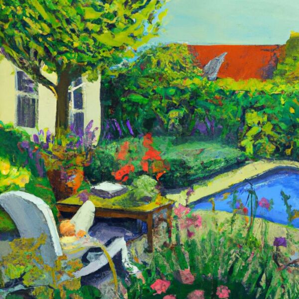 Meinen Garten mit einem schönen Buch genießen.