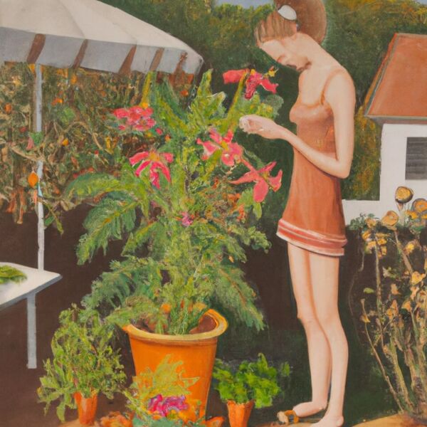 Ich würde im Garten arbeiten und entspannen