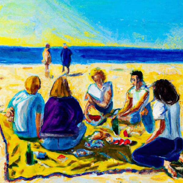 Schwimmen gehen, sich mit Freunden treffen, Urlaub planen
