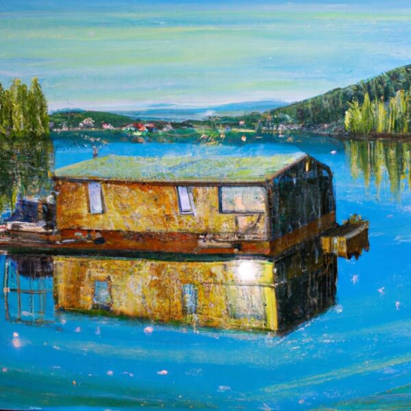 Ein Haus am Wasser oder ein Wohnmobil