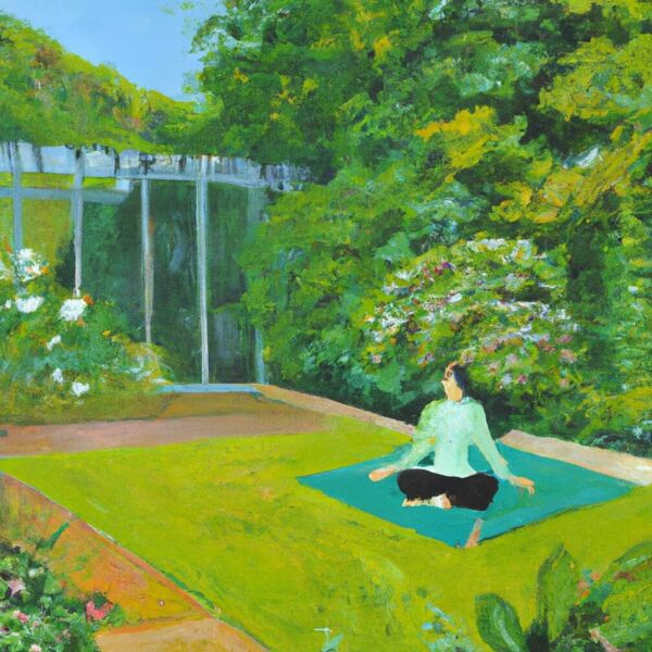 Meditation und zehn Minuten Stretching.