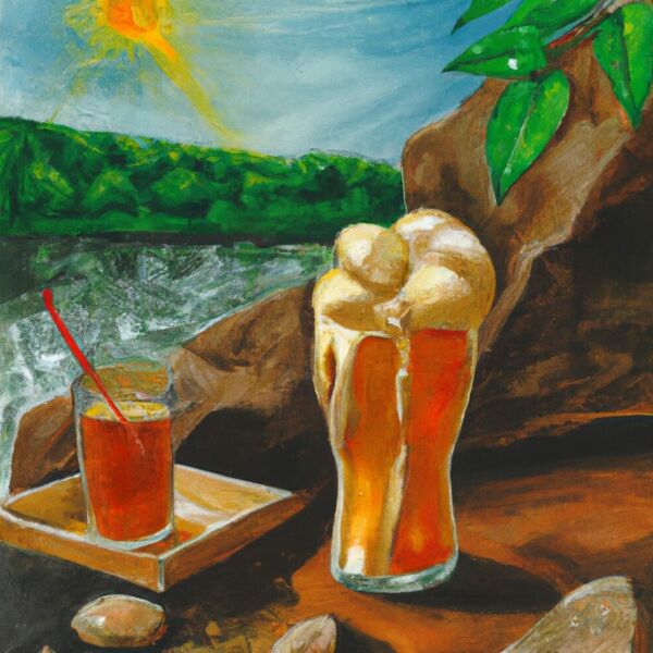 Eis und  Bier