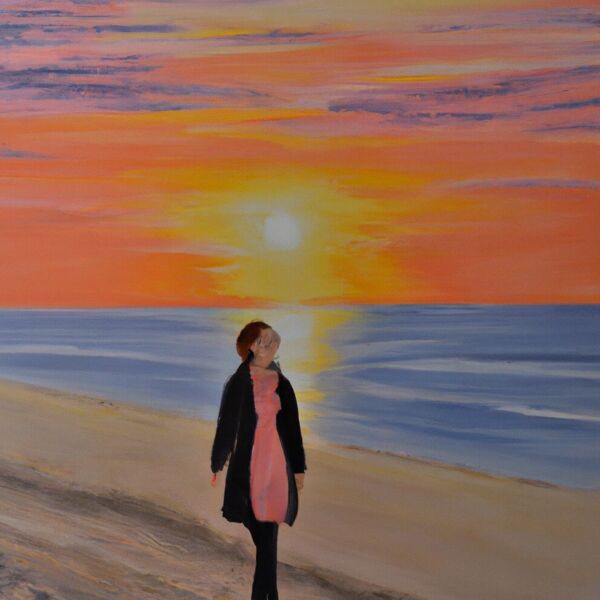 Morgenspaziergang am Strand